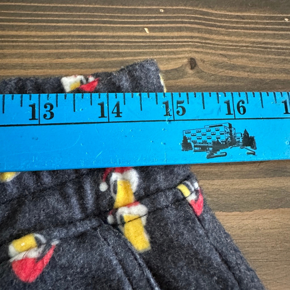 Men’s Ugly Christmas Fleece Pajama Pants Grey Beer Mug Santa Hat Print Size M - Picture 6 of 7